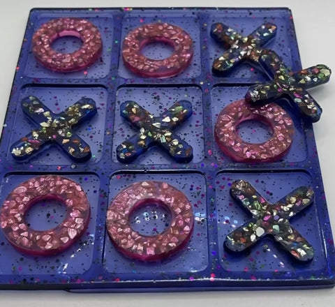 Resin Epoxy Tic-Tac-Toe Game