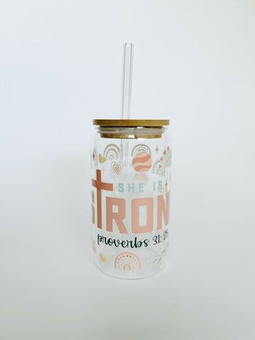 "She Is Strong" Tumbler