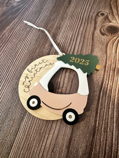 Cozy Coupe Christmas Ornament - First Christmas