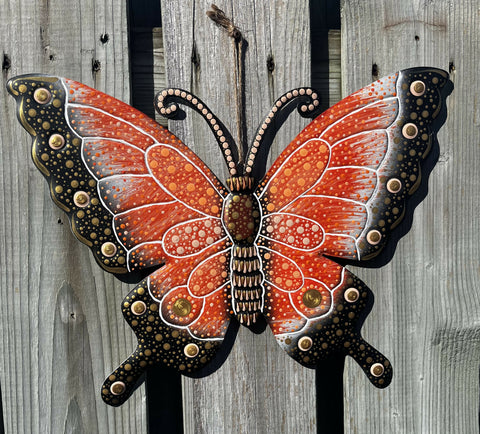 Metal Dotted Butterfly