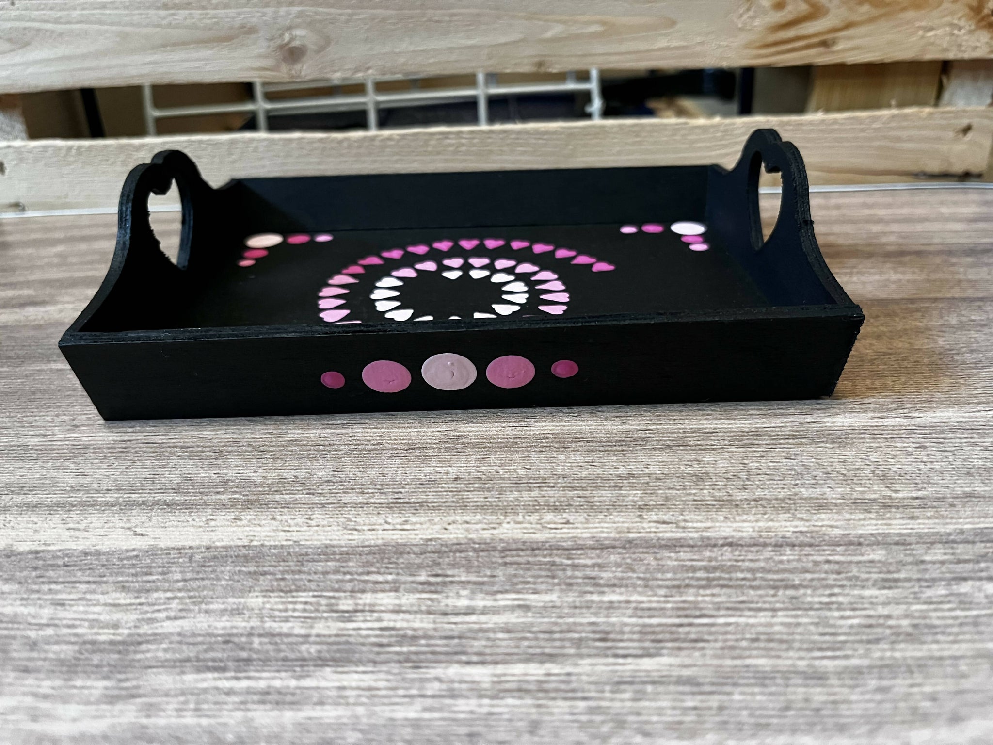 Small black tray