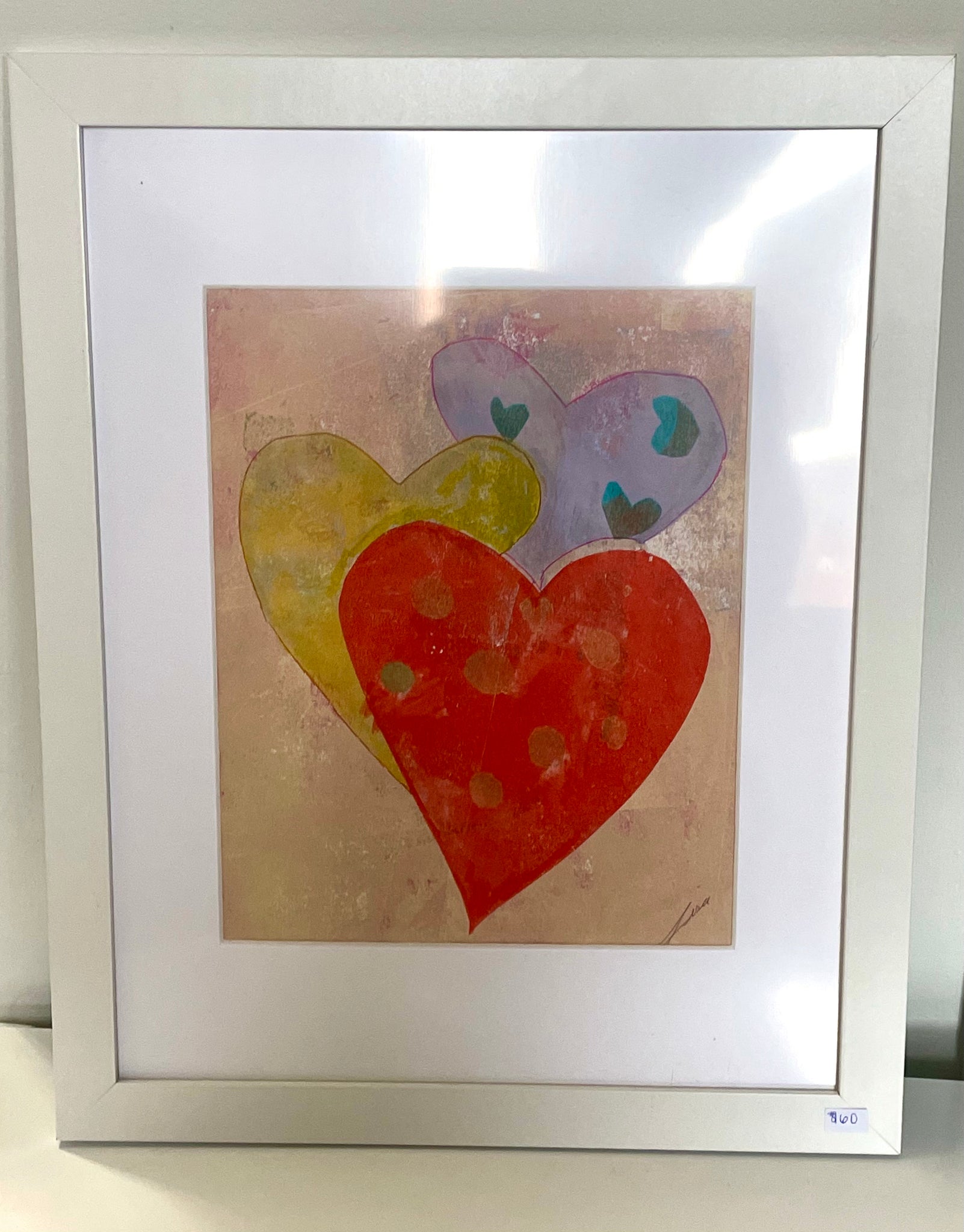 Abstract Heart Painting