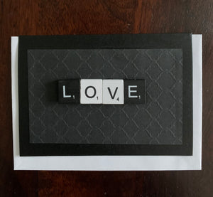 Love Card - Wood Letters