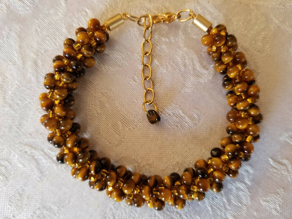 Tiger's Eye Kumihimo Bracelet