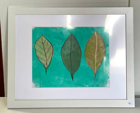 Abstract Leaves Painting