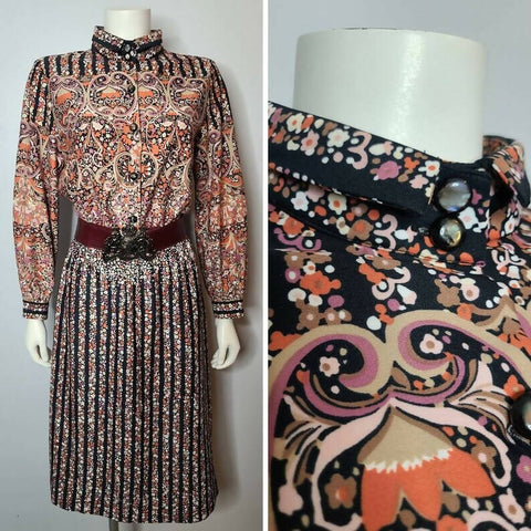1970s Boho Day Dress