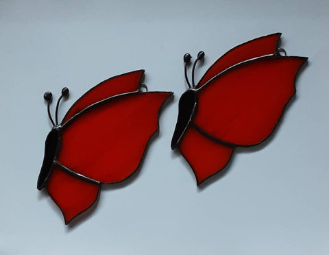 Stained glass butterfly - Orange