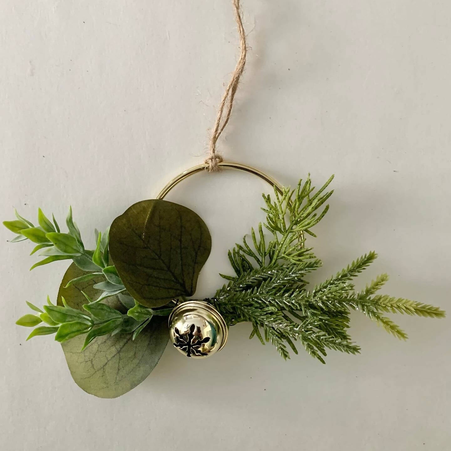 Brass Hoop Wreath Ornament