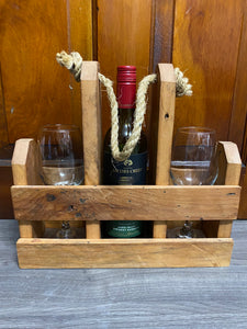 Wine & Wine Glass Caddy