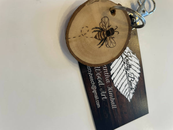 Hand Wood Burned Key Chains