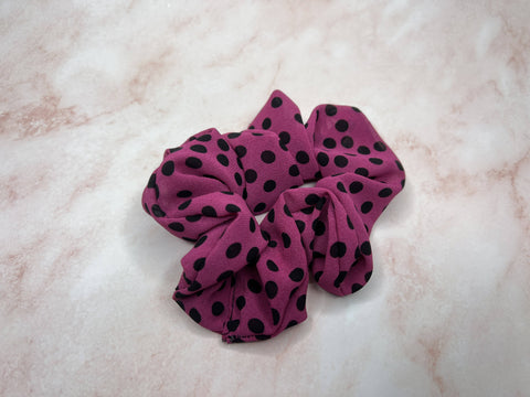 Pink & Black Scrunchies