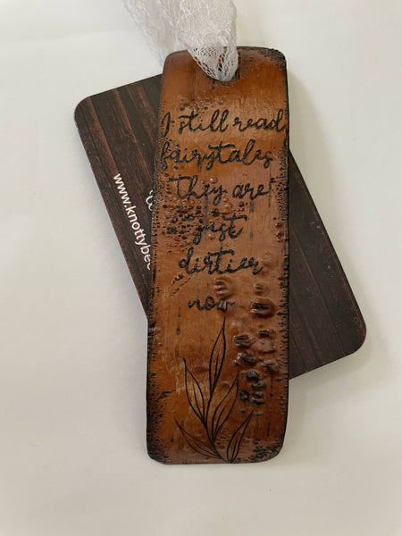 Hand Wood Burned Bookmark