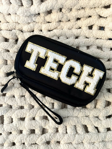 Patch Zippered Pouch: TECH