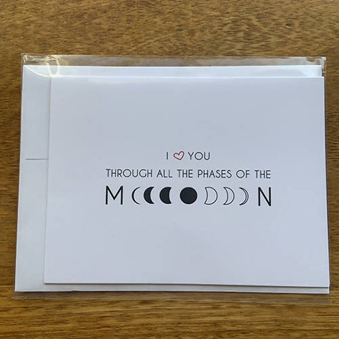 Moon - Greeting Card