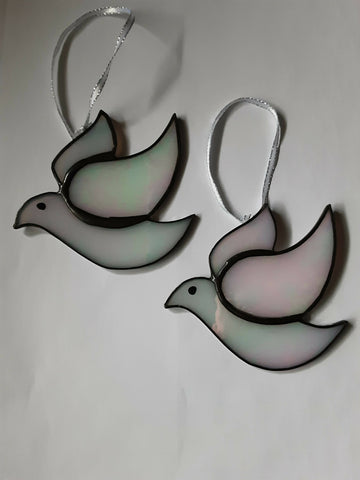 Stained glass dove