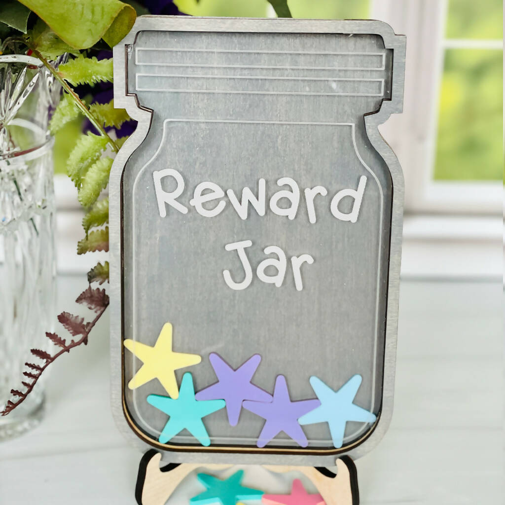 Reward Jar With Stars Tokens