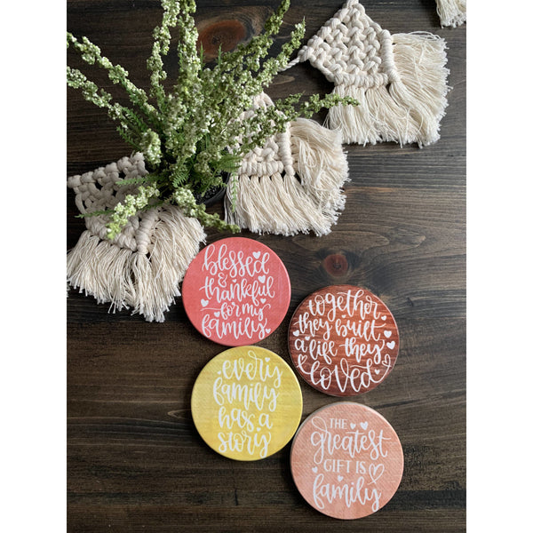 Family Ceramic Coasters