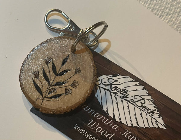 Hand Wood Burned Key Chains