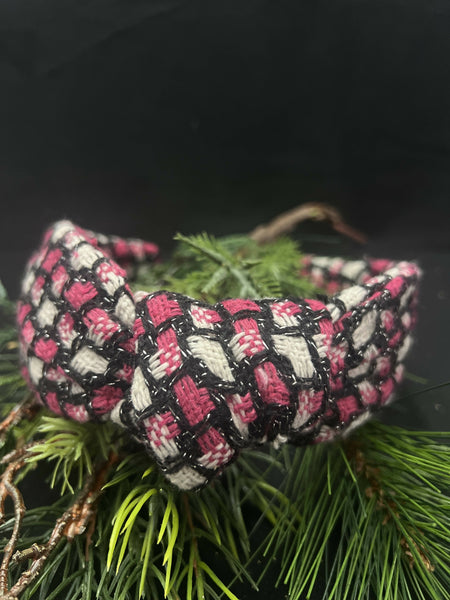 Knotted Headband - Fuchsia Plaid