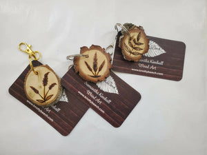 Hand Wood Burned Key Chains