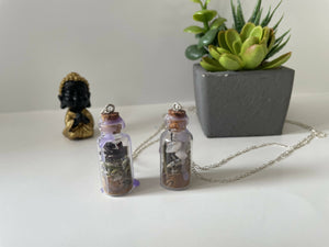 Spiritual Awareness chain Spell jar necklace
