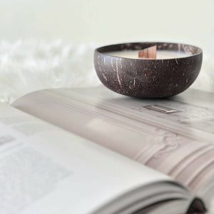 Coconut Cream - Wood Wick Coconut Bowl Candle