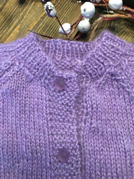 Hand knit children's cardigan