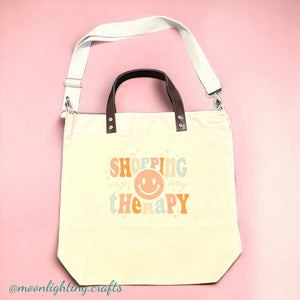 Shopping is my therapy - tote bag