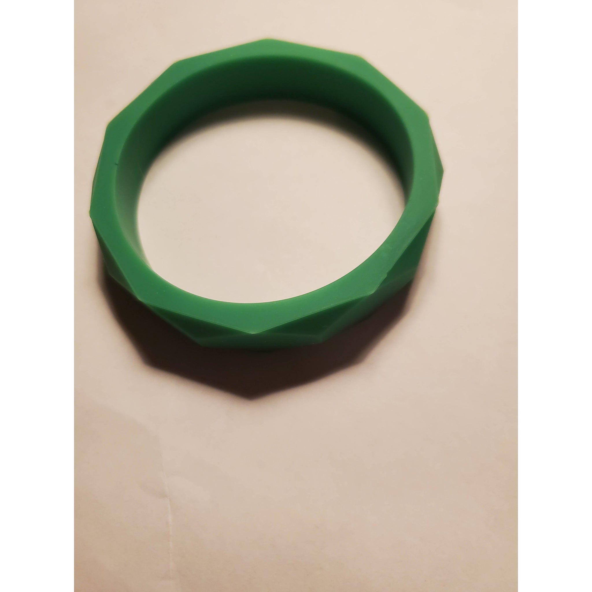 Green Silicone Bangle Bracelet