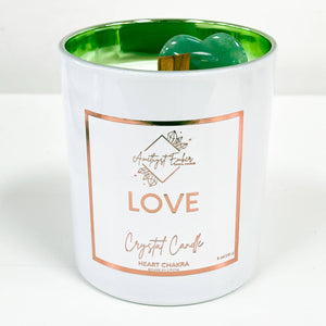 Amethyst Ember | Love Chakra Crystal Candle