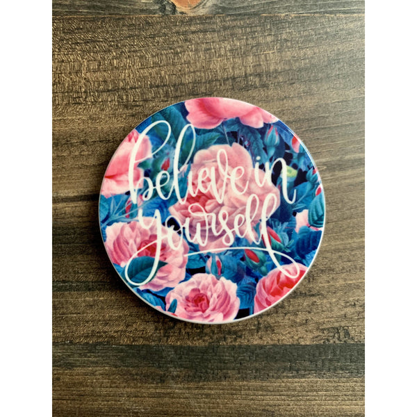 Positive Affirmations Ceramic Coasters