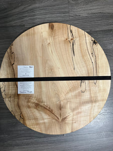 Spalted Maple Charcuterie Board - Circle