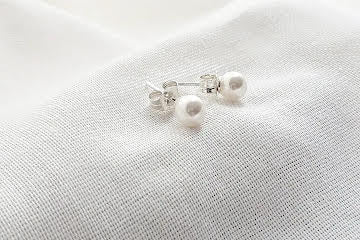 Sterling Silver Pearl Earrings