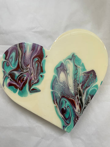 Acrylic Wooden Heart Decor