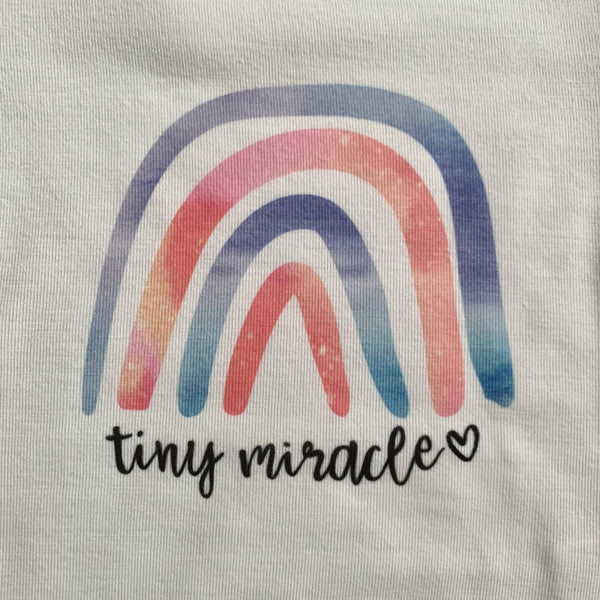 Tiny Miracle Onesie | Pink & Purple