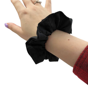 Black Poplin Scrunchie