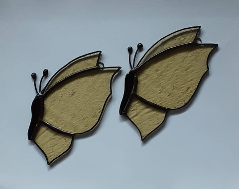 Stained glass butterfly - Light Yellow