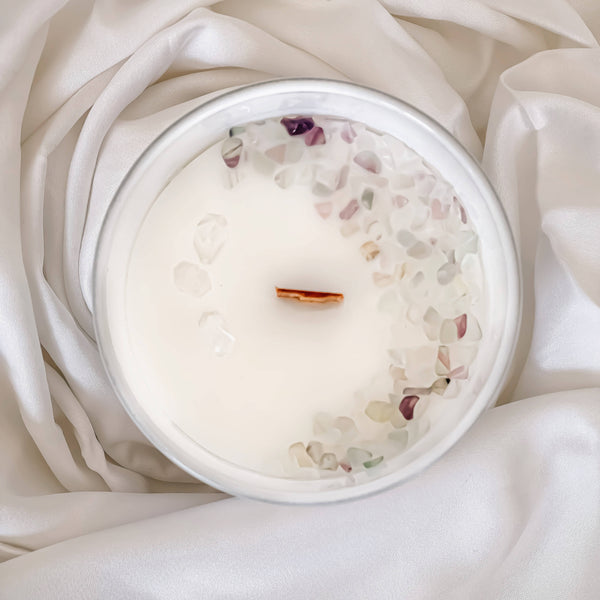 Amethyst Ember | Air Element Crystal Candle