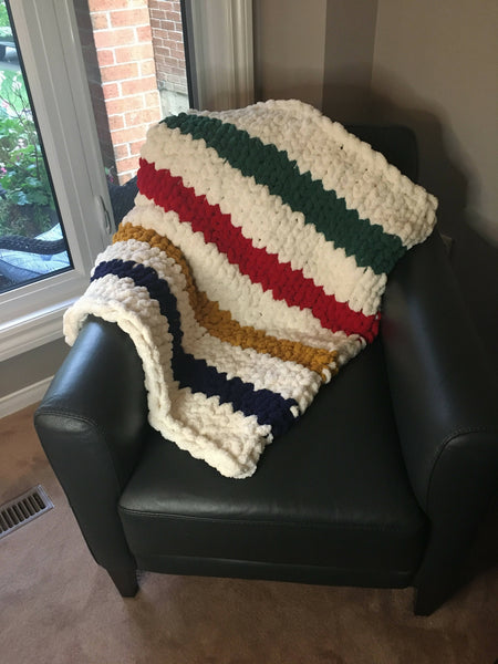 Hand knit Throws