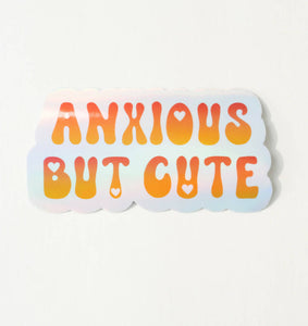 Anxious But Cute Sticker