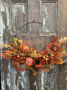 Autumn Splendour Hoop Wreath