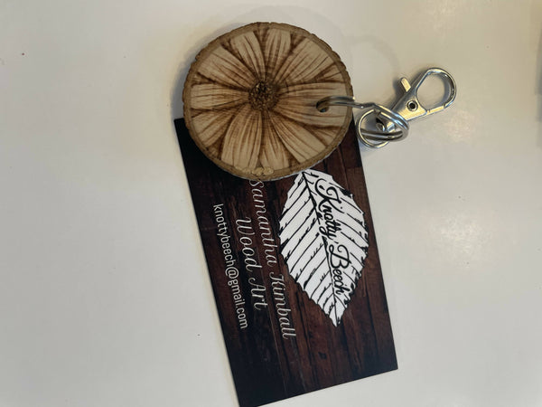 Hand Wood Burned Key Chains