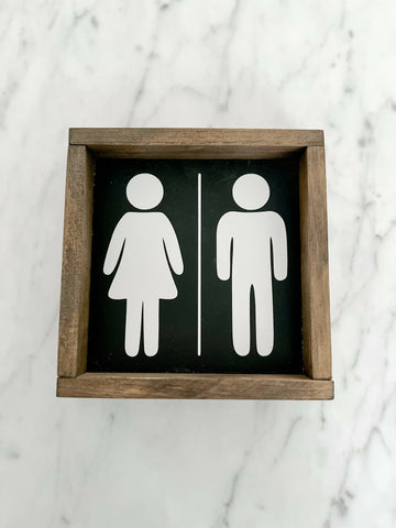 His/Her Bathroom Sign