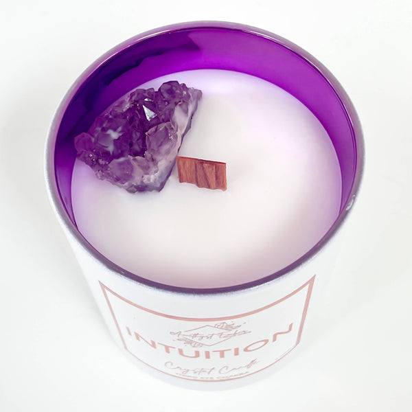 Amethyst Ember | Intuition Chakra Crystal Candle