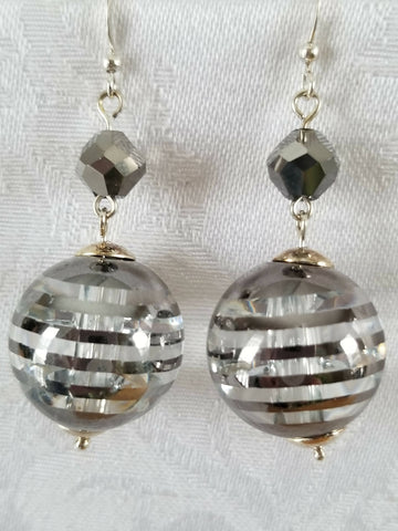 Silver Ball Earrings