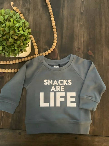 Snacks are Life Sweatshirt: Infant & Child